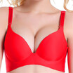 Hot Latest One-piece Seamless Solid Color Smooth Gather Adjustable Rimless Sexy Bra Underwear Set 9Colors