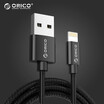 ORICO iOS Data Cable 05m Black for iPhone8X5S6s7PlusiPad Air Mini LTF-05
