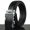 MenS Genuine Leather Belt Ceinture Automatic Buckle Silver Buckle Men Belt Leather Black Brown Uomo Riem35 Wide 130cm