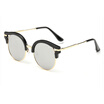 Charming Semi Rimless Sunglasses Classic Cat Eye Eyeglasses Unisex Retro HD Lens Sun Glasses