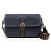 ONA ONA014NVY The Bowery Shoulder Tilt SLR Camera BagFootball Canon Fujia Mini Photo Bag Vintage Casual Canvas Bag Oxford Blue