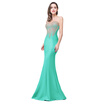 Babyonline Mermaid Evening Dress for Women Formal Lace Appliques Long Prom Dress