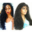 NLW Brazilian virgin human hair Lace front wigs Curly Glueless wigs with baby hair for black women