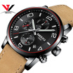 NIBOSI Quartz Watch Men Sports Men Watch Fashion Top Brand Luxury Waterproof Watches Leather Steel Strap Male Clock Quartz Movemet