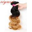 Brazilian Ombre Hair Body Wave 3 Bundles Brazilian Virgin Hair 7A Grade Unprocessed Human Hair Weave T1B27