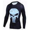 Hot Sale Fitness MMA Compression Shirt Men Anime Bodybuilding Long Sleeve Crossfit 3D Superman Punisher T Shirt Tops Tees