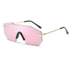 Women Fashion Sunglasses Man retro Siamese goggles Oversize Goggles Rimless Sun Glasses