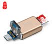 Chuanyu Multifunctional SDTFMS Camera Mobile Phone Reader 3 Port USB HUB Hub With One to Three Interface Splitters 60CM