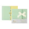 Kinbor large baby album gift box set DIY handmade album thin attached stickers red green DTB40025