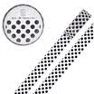 Kinbor hand book&paper tape 15mm7m hand book sticker DIY decorative tape horizontal stripes · black DTB64236-1