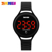 2018 LED Man Women Touch Screen Waterproof Digital Watch Men SKMEI Brand Students Fashion Sports Watches Pu strap Wristwatches