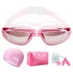 Yuke swim goggles HD waterproof anti fog myopia large frame for men&women 200300400500600 degree