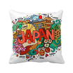 I Love Japan Asia Culture Colorful Square Throw Pillow Insert Cushion Cover Home Sofa Decor Gift