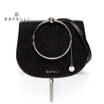 BAFELLI suede sheepskin shoulder bag metal tassels bolsos mujer metal ring handbag rose gold saddle bag women messenger bags