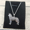 New Siberian Husky Necklace Trendy Style Siberian Husky Pendant Necklace Women Fashion Pet Jewellery Animal Dog Jewellery
