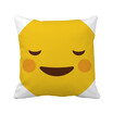 Shy Yellow Cute Online Chat Emoji Square Throw Pillow Insert Cushion Cover Home Sofa Decor Gift