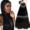 YAVIDA Hair Peruvian Straight Hair Weave Human Bundles Peruvian Hair 4 bundles Cheap Virgin Hair Bundle Deals