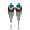 High Quality Crystal Tassels Long Earrings Women Rectangle Rhinestone Water Drop Earring Brincos Bohemia Bridal Fashion Jewelry