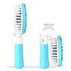 ESCASE handheld pequeño ventilador mano mini soporte de teléfono de escritorio portátil USB línea de carga dormitorio del estudiante ventilador silencioso eléctrico para enviar cordón de muñeca y HFI9 estrella azul