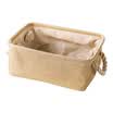 Jing Hui Si Chuang JH0559 storage box snacks underwear storage basket cotton&linen storage box basket small gray
