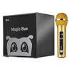 Fitter Hifier ​​A1 Home Wireless KTV Microphone Sound Set TV Karaoke Microphone Mobile Phone Bluetooth Microphone National K song Singing Double wheat Edition Red