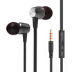 BYZ SM461 Noise Canceling Stereo Metal Ear Phone Earphones Mystic Black For Apple Samsung Huawei Xiaomi Meizu VIVO etc
