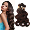 Nami Hair Dark Brown 2 Color Brazilian Body Wave 3Bundles 100 Human Hair Extensions12"-26" No Shedding No Tangle Free