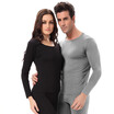 Antarctic people Qiuqiu Qiu pants men&women elastic cotton Qiu Qiuqi cotton sweater youth in the elderly thermal underwear sets NE63D10111 12 male gray gray L