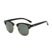 LIKEUS Classic Polarized sunglasses driving mirror good quality rivet unisex polarized half frame sunglasses UV400