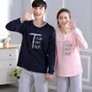 Arctic cashmere pajamas home service men&women couples pajamas letters pure color cotton can wear long sleeves sets of home clothing suit B541101912-5 female XL