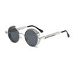 Round Metal Sunglasses Steampunk Men Women Fashion Glasses Brand Designer Unisex Retro Vintage Round Sunglasses UV400