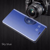 Xiaomi Redmi Note 34X5A Luxury Slim Mirror Flip Shell Stand Leather Smart Clear View Window Cover Phone Case