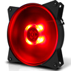 CoolerMaster MasterFan MF120L Red Light Chassis Fan balanced fan rotor blade 12cm noise floor mute