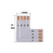 LED tira PCB conector 4pin 10mm T formaen forma de LX forma PCB conector para RGB LED luz cinta 5 unidslote