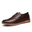 Precentor Men&39s Leather Shoes Business Casual Shoes Men&39s England Band Low Low Board Shoes Men 5588 Brown 40 yards