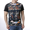 Personality Pullovers Round Neck Printed T-shirts For Men