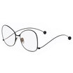 LIKEUS New Fashion eyewear Oversized round women glasses cute clear lens glasses brand vintage Metal big frame eyeglasses