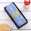 Japan Uchino UCHINO&the wind 1 a towel gift box pure cotton gauze exquisite elegant&comfortable water B blue 70g bar size 34 83cm