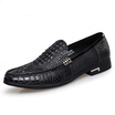 ZERO business casual shoes crocodile pattern head layer cowhide trend men&39s shoes feet men&39s casual shoes F5220 black 43 yards