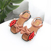 Girs Sandals Summer Kids Shoes 2018 New Fashion Pearl Lip Bowtie Children Shoes Soft Anti-skid Kids Sandals Sweet Princess Flat