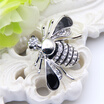 Cute Animal Bee Brooch Pins For Women Rhinestone Wing Hornet Brooch Crystal Enamel Jewelry Bee Broches Lapel Insect Scarf Pins
