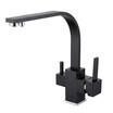 VOURUNA Reverse Osmosis Three Way Sink Mixer 3 way water filter tap Brass Construction Matte Black Tri Flow Kitchen Faucet VOURUNA Reverse Osmosis Three Way Sink Mixer 3 way water filter tap Brass Construction Matte Black Tri Flow Kitchen Faucet