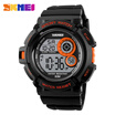 SKMEI Brand 1222 Men Sport Digital Watch LED Display Outdoor Military Watches Shock Resistant Chronograph Alarm Clock Wristwatch
