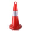 Tenchi CT plastic reflective road cone roadblock cone plastic lifting cone cone ice cream cone traffic safety warning cone reflective cone red white 70cm