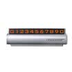 Rapid car temporary stop sign mobile car transfer phone number card personality creative car interior decoration car supplies zero time stop card car stickers stream light silver