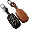 Huacai Cheetah CS10 Key Pack Luminous Folding Three Buttons Black Special Car Leather Key Case Keychain
