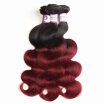 Racily Hair Ombre Brazilian Hair Body Wave 3 Bundles Color 1B Burgundy Black to Red 99j Human Hair