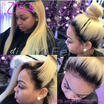 YiFei 1B613 Blonde Color Dark Roots Brazilian Remy Human Hair Lace Front Wig Ombre Blonde 613 Color Human Hair Wigs
