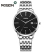 ROSDN Mens Watches Top Brand Luxury Lovers Watch Fashion Women Watches Quartz Wrist Watch Steel 5Bar Waterproof Watch