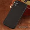 LANGSIDE Funda de cuero para iPhone X Case Vintage Crazy horse Funda de cuero para todo incluido